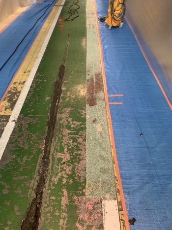 愛知県豊田市　樹脂モルタル　エポキシ　工場床塗装工事